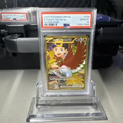 PSA 10 Pokemon 2025 SV Destined Rivals Ethan's Ho-Oh EX Hyper Rare Card #239/182 - Image 1