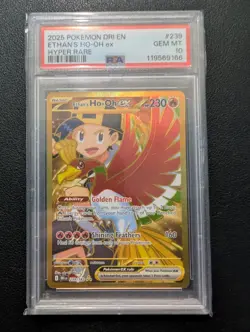 Ethan's Ho-Oh ex 239/182 Sv10: Destined Rivals Holo Hyper Rare PSA 10 Pokemon - Image 1
