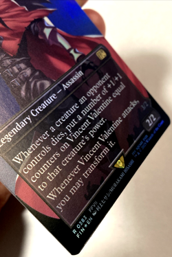 MTG Vincent Valentine (Borderless Foil) Final Fantasy 0383 FVII NM - Image 2