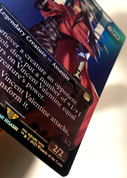 MTG Vincent Valentine (Borderless Foil) Final Fantasy 0383 FVII NM - Image 3