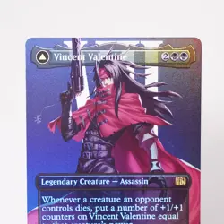 Vincent Valentine Borderless Foil 383 Final Fantasy FIN MTG NM See Video - Image 3