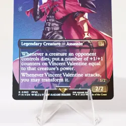 Vincent Valentine Borderless Foil 383 Final Fantasy FIN MTG NM See Video - Image 4