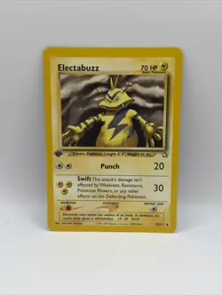 Pokemon TCG Electabuzz card from the Neo Genesis set 1st Edition 33/111 - Image 1