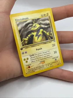Pokemon TCG Electabuzz card from the Neo Genesis set 1st Edition 33/111 - Image 3