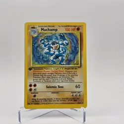 1999 Pokemon Game #8 Machamp Holo 1st Edition - Image 1