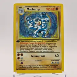 1999 Pokemon Game #8 Machamp Holo 1st Edition - Image 2
