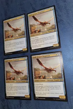 MTG 4 x Aftermath Uncommon GOLD-FORGED THOPTERYX NM - Image 1