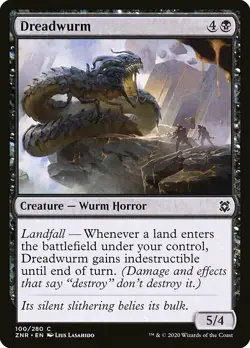 MTG Zendikar Rising C Dreadwurm #100 PLAYSET x4 4x - Image 1