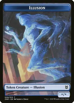 MTG Zendikar Rising Token Illusion #006 PLAYSET x4 4x - Image 1