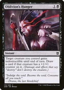 MTG Zendikar Rising C Oblivion's Hunger #119 PLAYSET x4 4x - Image 1