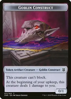MTG Zendikar Rising Token Goblin Construct #011 PLAYSET x4 4x - Image 1