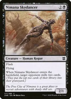 MTG Zendikar Rising C Nimana Skydancer #117 PLAYSET x4 4x - Image 1