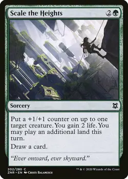 MTG Zendikar Rising C Scale the Heights #202 PLAYSET x4 4x - Image 1