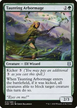 MTG Zendikar Rising U Taunting Arbormage #212 PLAYSET x4 4x - Image 1