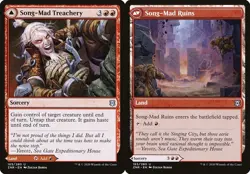 MTG Zendikar Rising U Song-Mad Treachery Song-Mad Ruins #165 PLAYSET 4x - Image 1