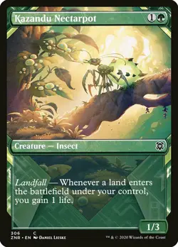 MTG Zendikar Rising SHOWCASE C Kazandu Nectarpot #306 PLAYSET 4x x4 - Image 1