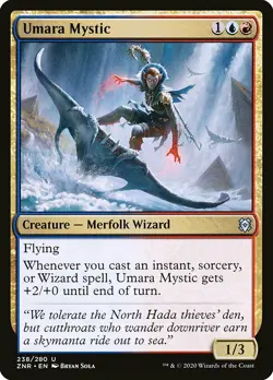 MTG Zendikar Rising U Umara Mystic #238 PLAYSET x4 4x - Image 1