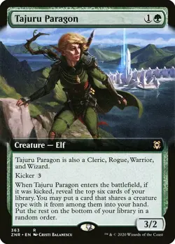 MTG Zendikar Rising EXTENDED ART R Tajuru Paragon #363 - Image 1