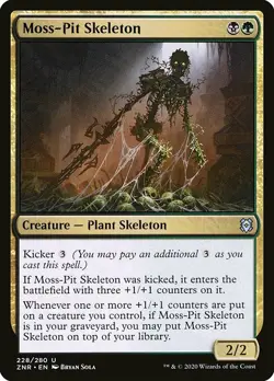 MTG Zendikar Rising U Moss-Pit Skeleton #228 PLAYSET x4 4x - Image 1