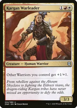 MTG Zendikar Rising U Kargan Warleader #224 PLAYSET x4 4x - Image 1