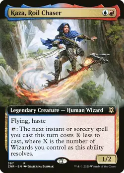 MTG Zendikar Rising EXTENDED ART R Kaza Roil Chaser #367 - Image 1