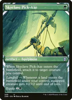 MTG Zendikar Rising *FOIL* Showcase U Skyclave Pick-Axe #309 - Image 1
