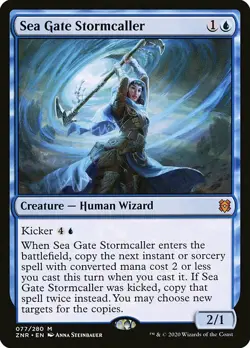 MTG Zendikar Rising M Sea Gate Stormcaller #077 - Image 1
