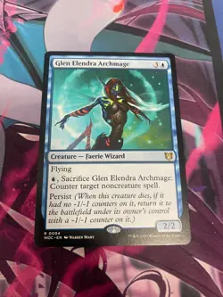 MTG - GLEN ELENDRA ARCHMAGE - RARE - WOC - NM - Image 1