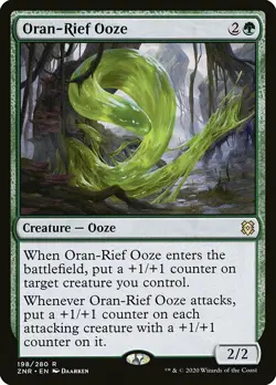 MTG Zendikar Rising *FOIL* R Oran-Rief Ooze #198 - Image 1