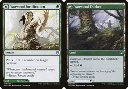 MTG Zendikar Rising *FOIL* U Vastwood Fortification Vastwood Thicket #216 - Image 1