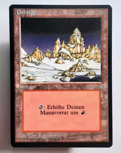 ►GEBIRGE (V.3) ►EISZEIT 1996 ►NM ►BASICLAND ►MAGIC LAND ►MTG ►ICE AGE MOUNTAIN - Image 1
