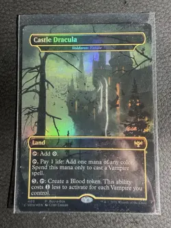 1x MTG Castle Dracula FOIL Buy a Box NM - Image 1