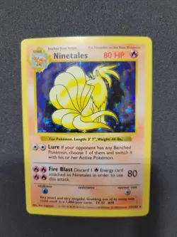 Ninetales 012/102 Base Set (Shadowless) Holo LP+ - Image 2