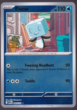 Eiscue Mega Evolution 044/132 Reverse Holo Pokemon TCG Card NM - Image 1