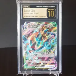 Pokemon Dhelmise VMAX 010/072 Shining Fates CGC PRISTINE 10 - Image 1
