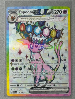 Pokemon Prismatic Evolutions Espeon ex 175 SVP175 Figure Collection Promo 14 - Image 1