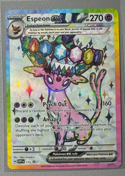 Pokemon Prismatic Evolutions Espeon ex 175 SVP175 Figure Collection Promo 13 - Image 1