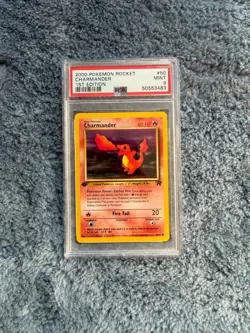 2000 Pokemon Rocket Charmander 1st Edition #50 PSA 9 - Image 1