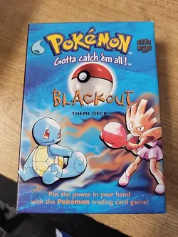 Wizards of the Coast 1999 Pokemon Blackout Theme Deck - Image 1