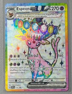 Pokemon Prismatic Evolutions Espeon ex 175 SVP175 Figure Collection Promo 12 - Image 1
