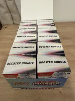 Pokemon TCG Prismatic Evolutions Booster Bundle x10 Display Case 💎 Unsealed - Image 3