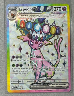 Pokemon Prismatic Evolutions Espeon ex 175 SVP175 Figure Collection Promo 11 - Image 1
