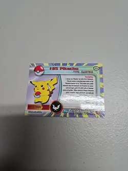 2000 Topps Chrome Pokemon Pikachu Holo Foil - Image 4