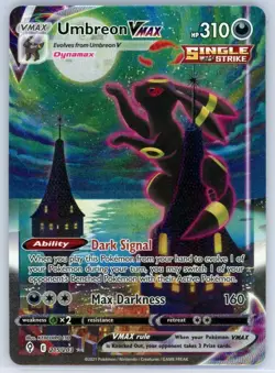 Pokemon Umbreon VMAX Alternate Art Secret Rare Holo 215/203 Evolving Skies - Image 1
