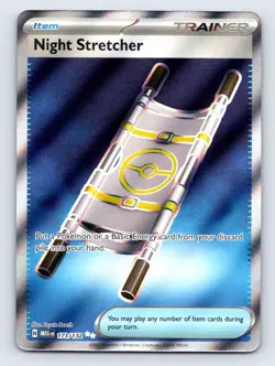 2025 Pokemon Mega Evolutions NIGHT STRETCHER 173/132 Trainer Item Card Full Art - Image 1