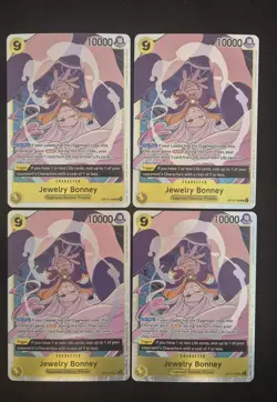 4x Jewelry Bonney (108) OP13-108 One Piece Carrying On His Will Super Rare NM - Image 1
