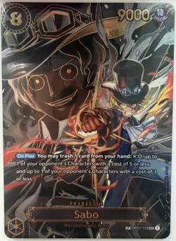 Sabo OP07-118 SEC SP Carrying On His Will ENGLISH One Piece *DAMAGED* - Image 1