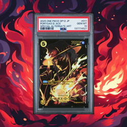 2025 ONE PIECE JPN OP12-LEGACY OF THE MASTER #011 PORTGAS D. ACE PSA 10 - Image 1
