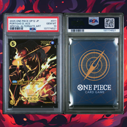2025 ONE PIECE JPN OP12-LEGACY OF THE MASTER #011 PORTGAS D. ACE PSA 10 - Image 2