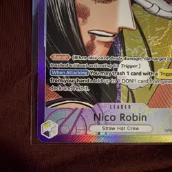 One Piece Nico Robin Alt Art Leader Emperors In The New World Op-09 English - Image 2